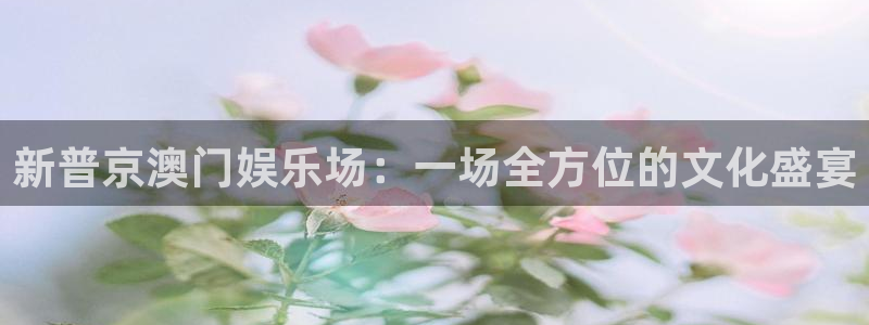新航娱乐登陆：新普京澳门娱乐场：一场全方位的文化盛宴